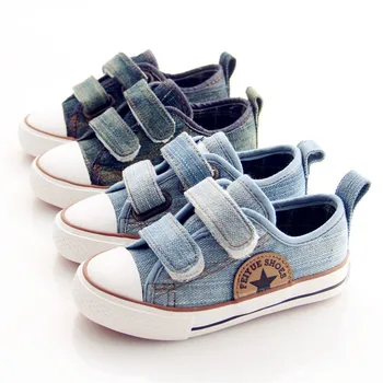 

2020 Spring new boys canvas shoes children's casual shoes boy flat denim shoes big boy sport casual shoes kids single shoes