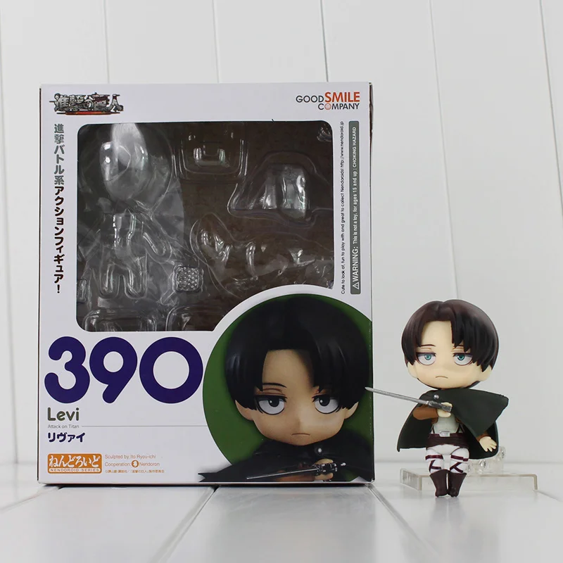 Goede Aanval op Titan Shingeki geen Kyojin Scouting Legioen Levi Rivaille PVC Action Figure Model Collection Toy 10 cm