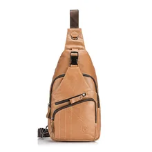 Брендовая новая дизайнерская модная мужская нагрудная сумка из натуральной кожи Повседневная дорожная Мужская большая сумка через плечо на молнии музыкальный пакет