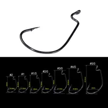 10 шт./партия 2#1#1/0#-5/0# кривошипный крючок из стального сплава рыболовный крючок морская Мормышка рыболовный крючок для океанской рыбалки