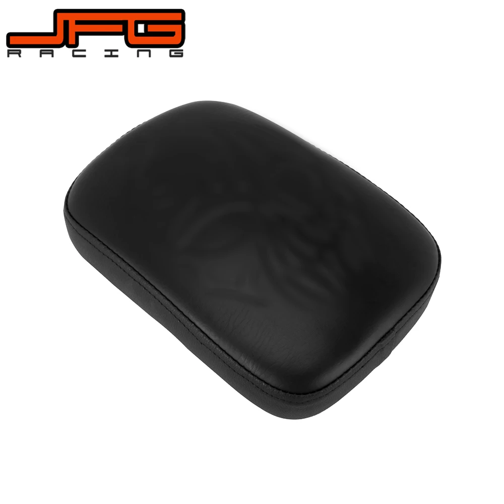 Motorcycle 8 Suction Skull Leather Gripper Soft Rear Passenger Seat Pad