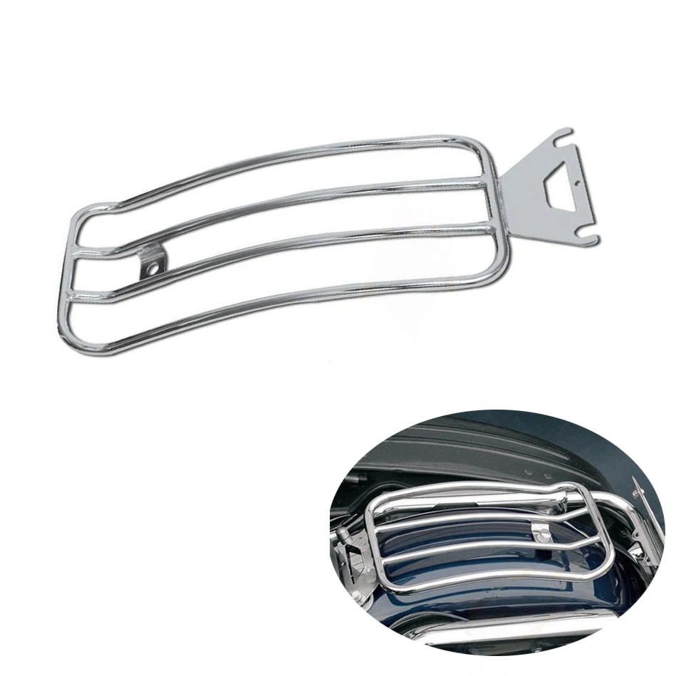 For Harley Touring Solo Seat Luggage Rack Shelf Support Rear Fender Electra Road Street Glide 1997-2015 Motorcycle Accessories (2)