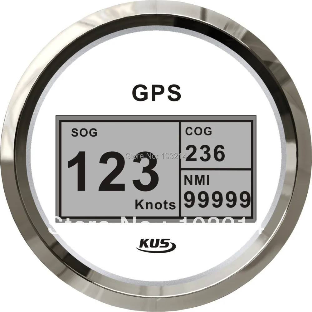 KUS высокого качества 85 мм Цифровой GPS Спидометр CCSB со Спидометр с антенной с подсветкой для лодки яхты