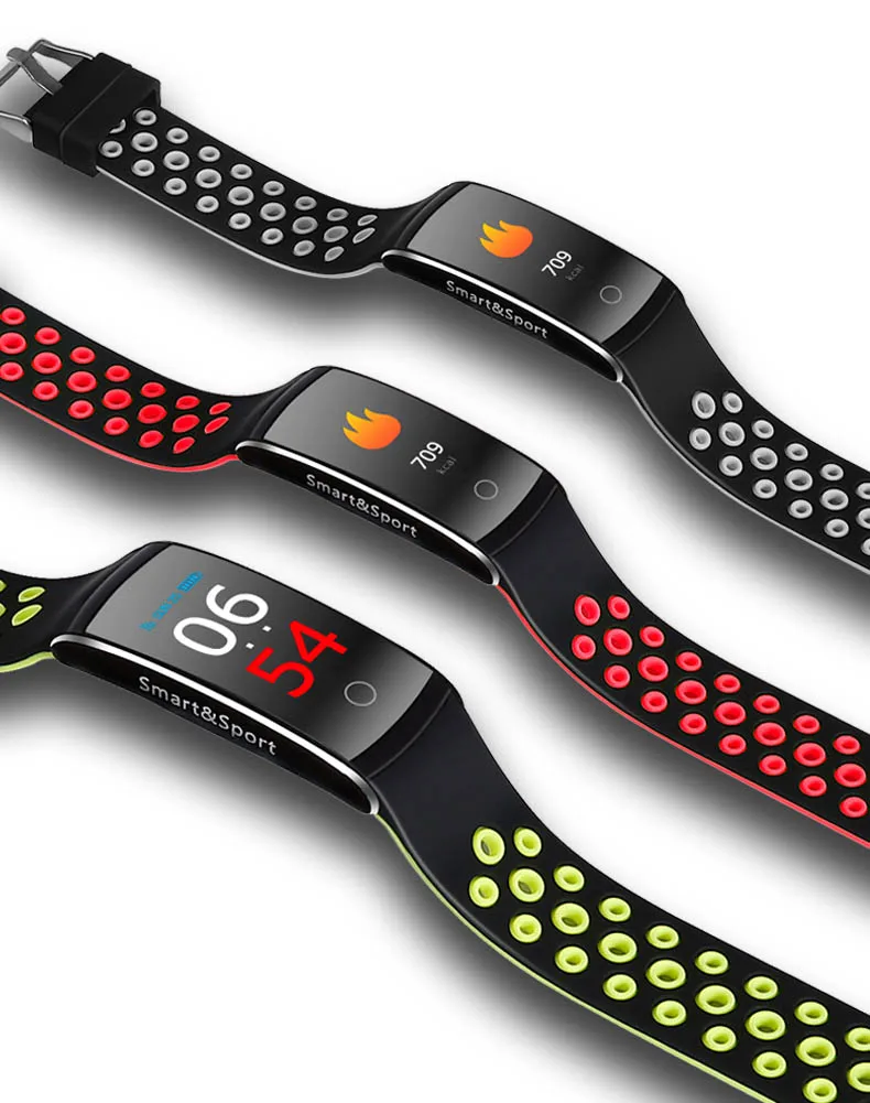 For Samsung Galaxy Note 8 5 4 Smart Wristband Bracelet Dynamic Heart Rate Blood Pressure Oxygen Steps Fitness Tracker Smart Band