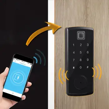 

Bluetooth Keypad Card Reader Door Lock Digital Fingerprint Password Keyboard Smart Electronic smart lock cerradura puerta