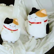 Soft Cat Plush Maneki Nek Lucky Fortune Cats Toy Stuffed Animal Cat Toys For Kids Birthday Gift Shop Home Deco 30/40cm nek pescara