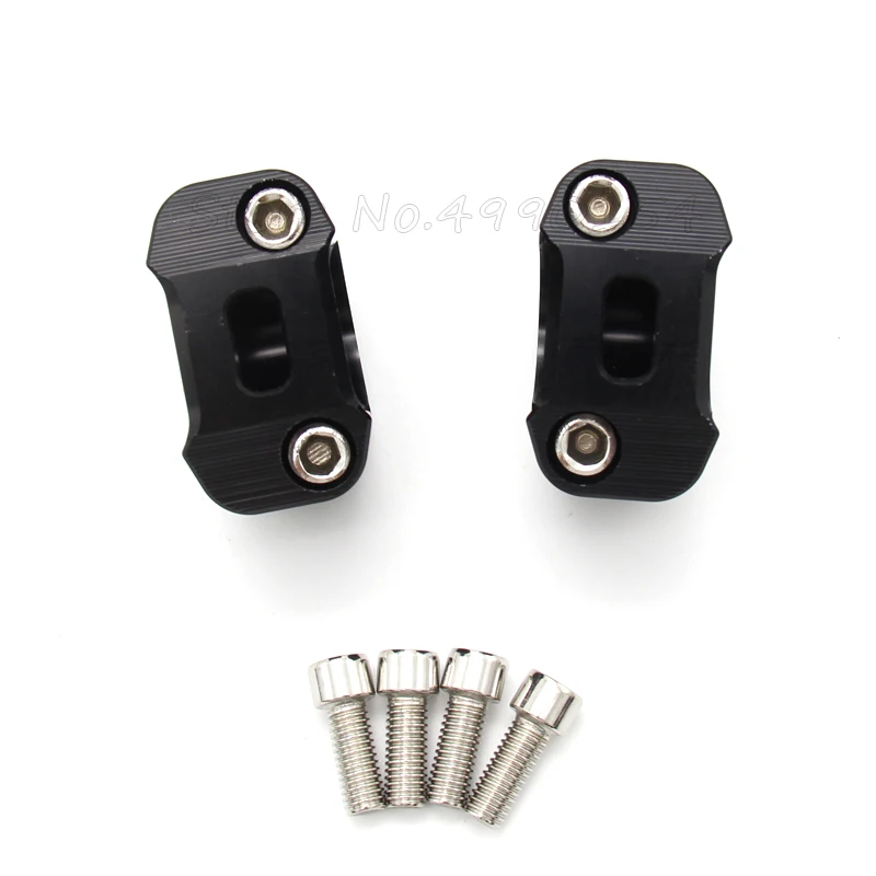 

Motorcycle 1 1/8" CNC Aluminum Handlebar Risers 28mm Adjustable Fat Bar Clamps Universal For Honda Kawasaki Ducati Yamaha