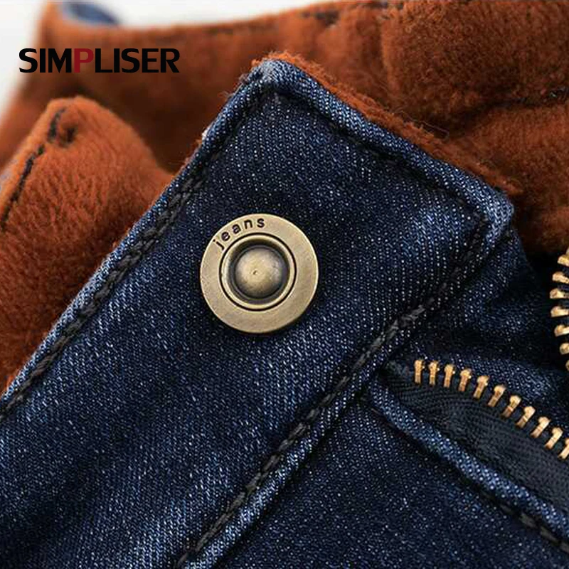 Winter Jeans For Women Warm Fleece Trousers Female Plus Size 34 Skinny Pencil Pants Stretch Jeans Leggings Denim Blue Mom Jeans