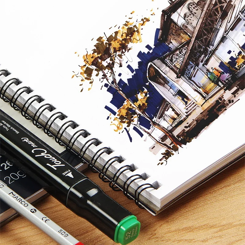 Mark Pen Book Professional Marker Pen Drawing Book Marker Sketchbook A4 Mark Pen Book Professional Marker Pen Drawing Book Marker Sketchbook A4