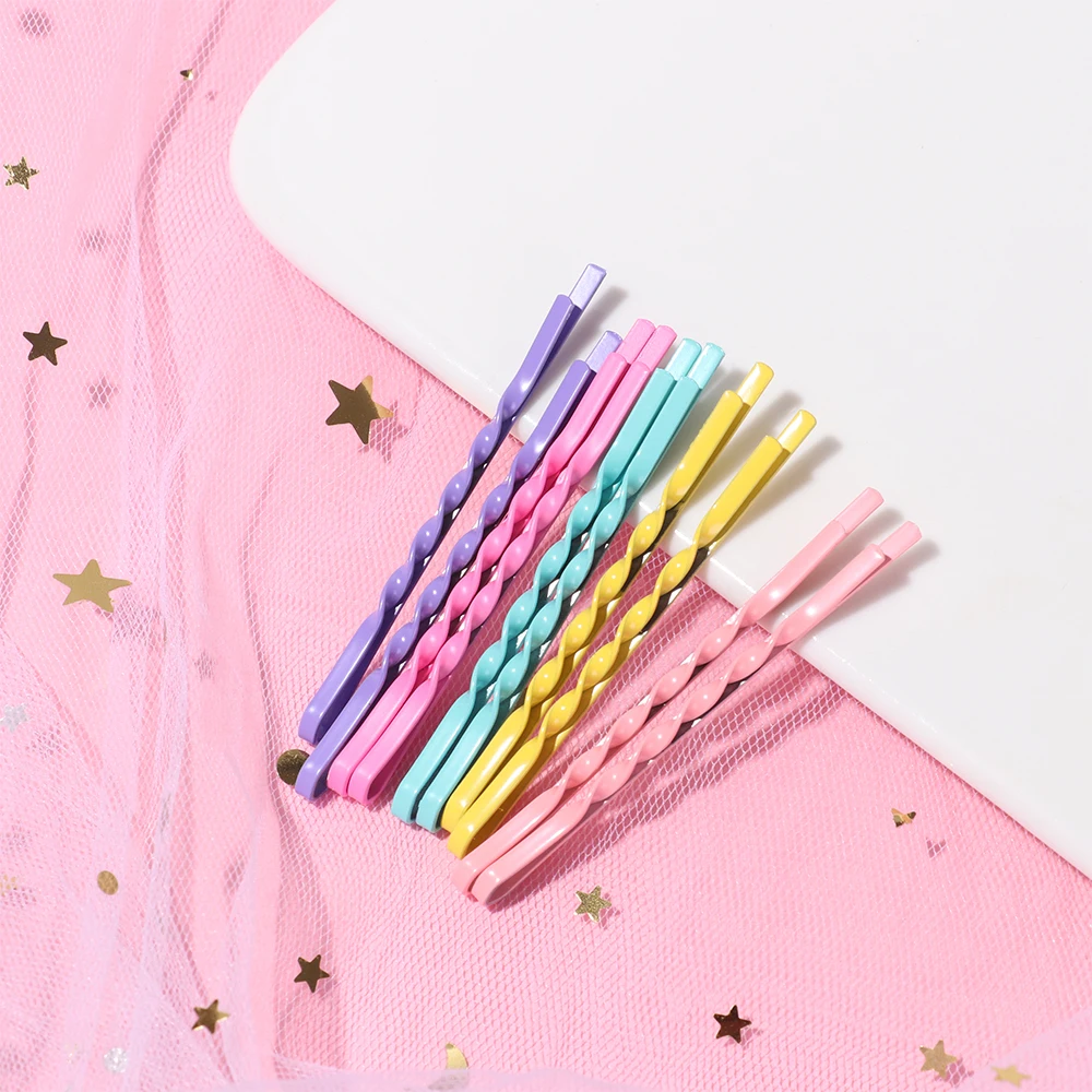 

10Pcs/Set Colorful Hair Clip Hairpins for Women Ladies Bobby Pins Invisible Wave Hairgrip Barrette Hair Styling Tool Accessories
