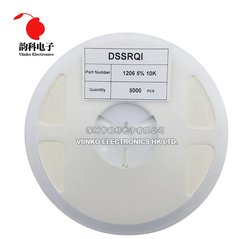 5000 шт. 1206 5% SMD резистор 0R ~ 10M 1/4 Вт для детей 0 1 10 100 150 220 330 470 Ом 1K 2K 2 K 4 7 10K 100K 1R 10R 100R 150R