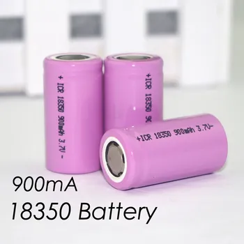 

4 pieces. .. ICR 18350 Lithium Battery 900 mAh 3.7 V Cylindrical Electronic Cigarette Lamp Battery