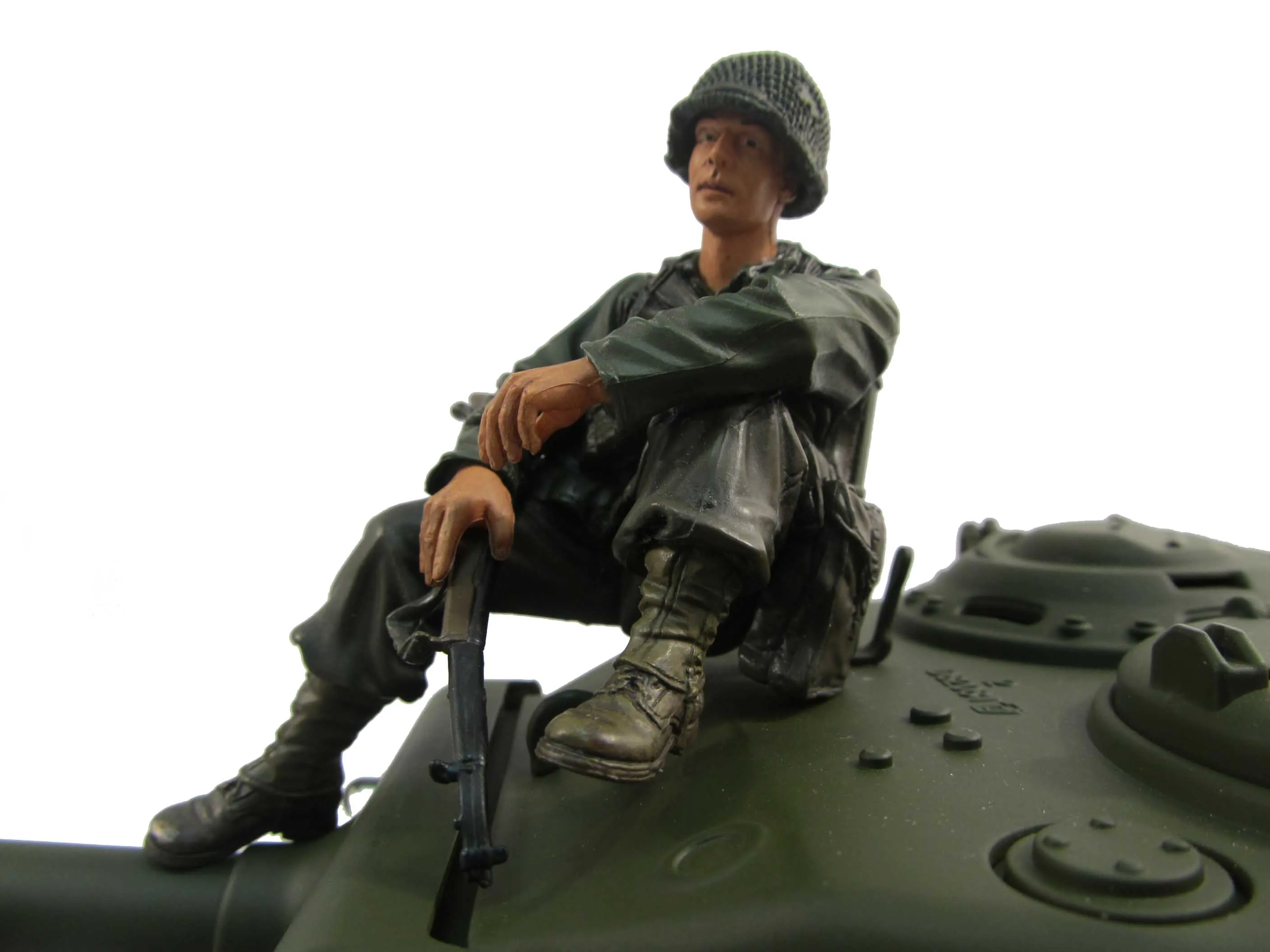 

Rare HengLong Tmy MATO 1/16 Tank WWII US American Soldier Figurine Commander MF2002 TH00921