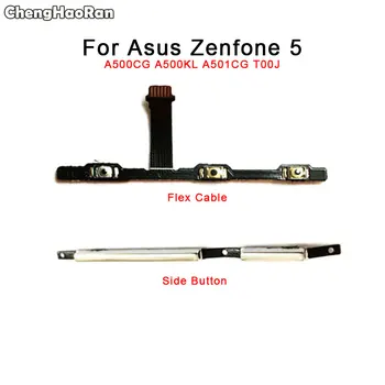 

ChengHaoRan Volume Power Switch On Off Button Key Flex Cable For Asus Zenfone 5 A500CG A500KL A501CG T00J/F Volume Power Button