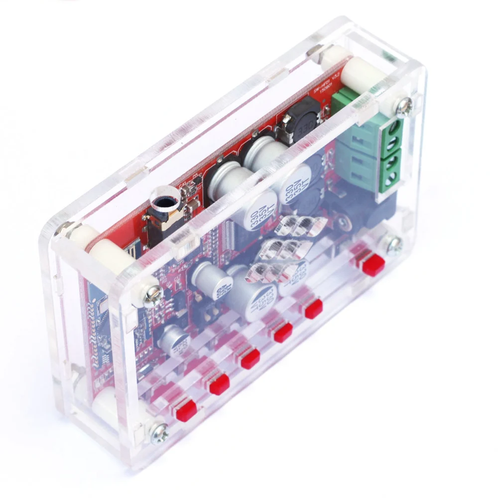 

BT 4.0 Audio Receiver Case Cover Shell Acrylic DIY Amplifier Board Module for TDA7492P 2*25W Wireless with AUX Interface