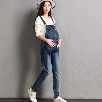 

Denim Pants Maternity Overalls Straps Belt Jeans For Pregnant Women Braced Jumpsuits Pregnancy Suspender Trousers Maternity Pant