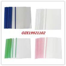 10 шт. Пластик ясно, раздвижные бар A4 Бумага Бизнес файл обложка папки