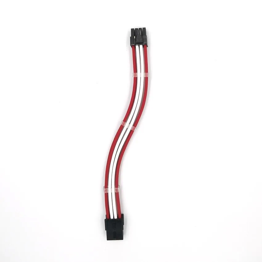 PCI-E 8Pin White_Red_extension_cable