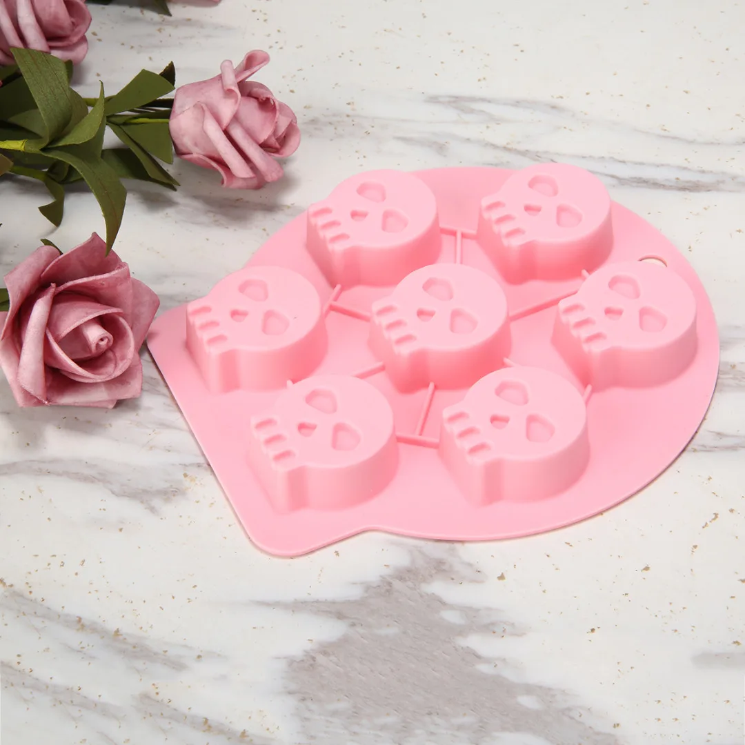 Halloween Witch Bone Ghost Bat Silicone Mold Fondant Flexible Cake Mould Soap Molds Cake Decorating Tools
