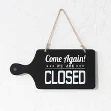 Креативный деревянный открытый и закрытый знак хорошая деревянная вешалка знаки и таблички для магазинов кафе двери Haning разделочная доска