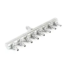 Аквариум 8Way воздушный поток Splitter Рычаг управления клапаном 3/8 дюйма Труба диаметр