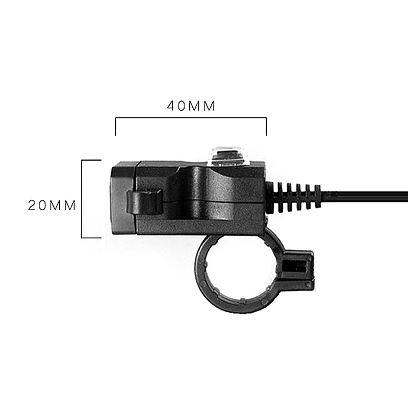 Dual USB 9 V-24 V мотоциклетные зарядное устройство на руль розетка с выключателем и двойной крепления Водонепроницаемый заездов мобильность оборудования Motocicleta