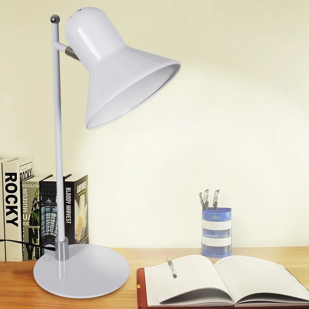 T Sunrise Indoor White Table Lamp Max 60w Desk Lamp 360 Degree