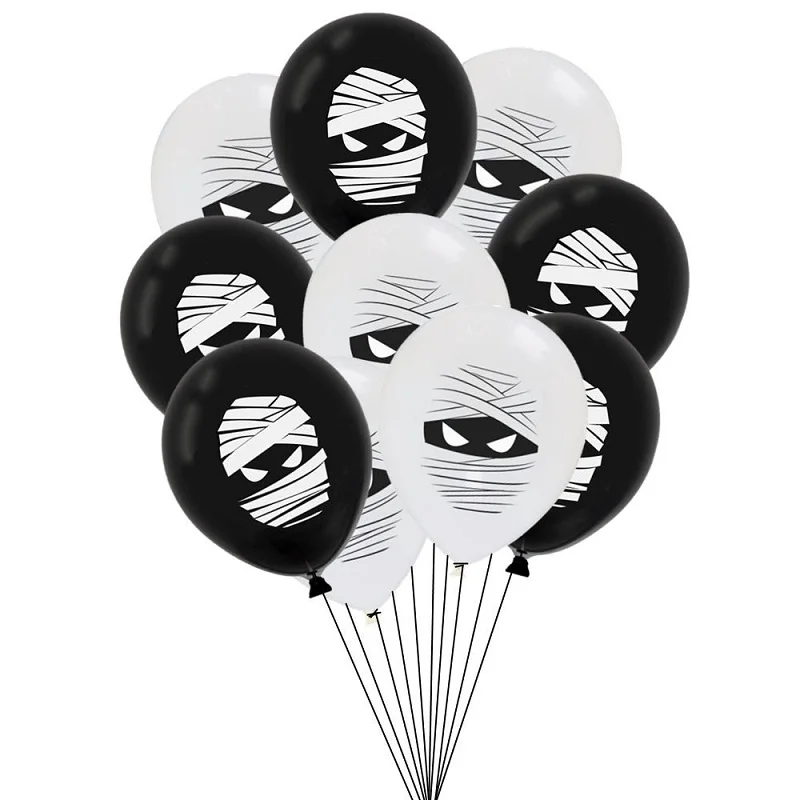10 шт 12inch Хеллоуина воздушных шаров из латекса, комплект из двух частей с изображением черепа Spieder шар «летучая мышь» Globos декор для Хэллоуина, вечеринки Набор детских игрушек