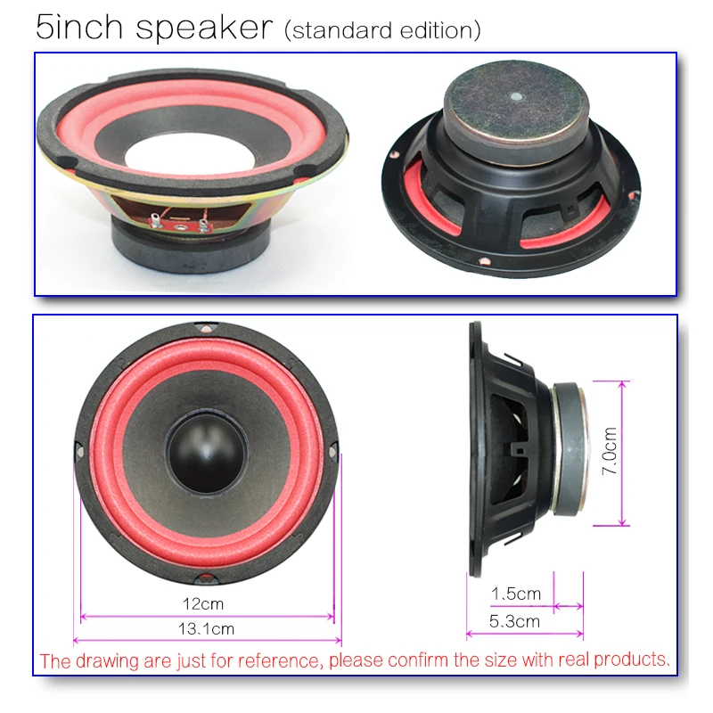 CIRMECH 5 дюймов 6,5 дюймовый динамик вуфера блок Alto стерео домашний динамик Средний бас HIFI громкий динамик 1 шт. 1 шт
