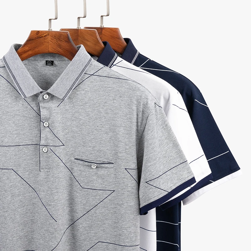 Высокое качество Tops & Tees Для мужчин поло из чистого полиэстера футболки Бизнес
