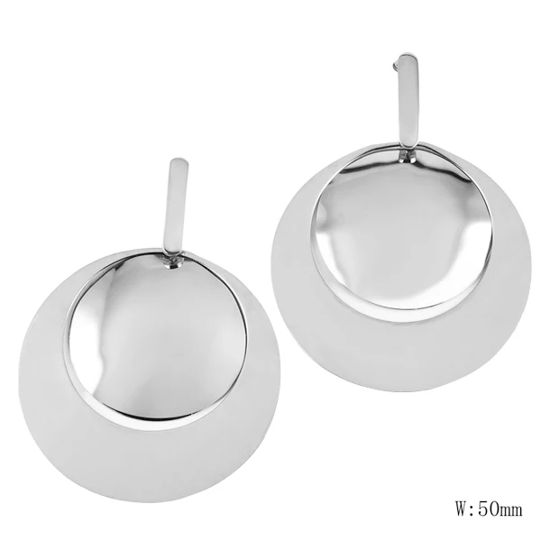 

PG-7 Charm Earrings Geometric Round Shiny Austrian Crystal Rhinestone Big Earring Fashion Jewelry Women New Design