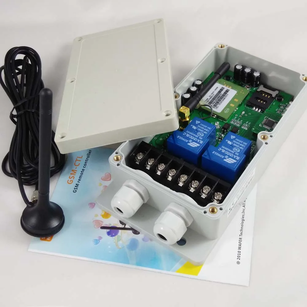 GSM-CTL GSM remote control box ( double channel big power relay output  )(quad band)