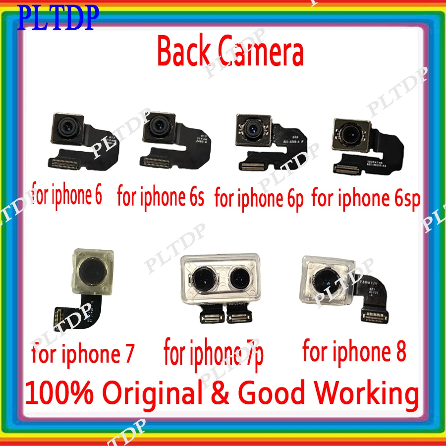 

Big Back Camera Rear Camera with Flash Module Module Flex Cable Replacement Part For iPhone 6 6P 6S 6SP 7 7P 8 8P X XS XR XS-MAX