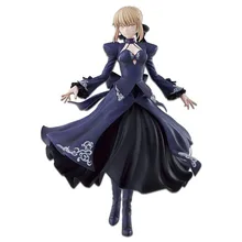 Японское Оригинальное Аниме Фигурка Fate black saber платье ver FSN HEAVEN'S FEEL фигурка Коллекционная модель игрушки для мальчиков