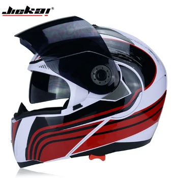 

NEW VERSION DOT ECE JIEKAI 105 Motorcycle Flip up Winter helmets Safety Racing Motocross Capacete Quad Dirt Bike helmet