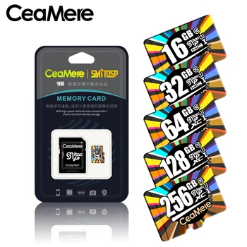 

CeaMere Memory Card 256GB 128GB 64GB U3 UHS-3 32GB Micro sd card Class10 UHS-1 flash card Memory Microsd TF/SD Cards for Tablet