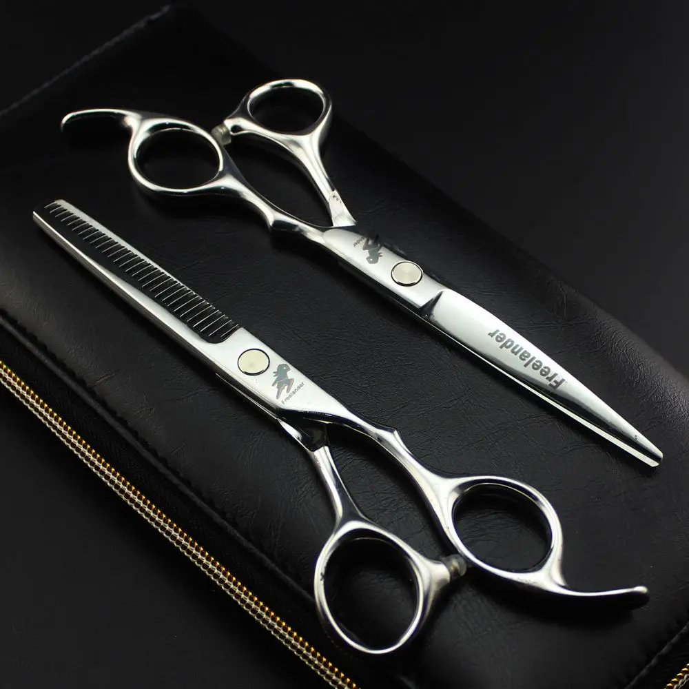 Freelander Япония сталь 440C парикмахерские ножницы филировочные ножницы Профессиональные человеческие ножницы для волос