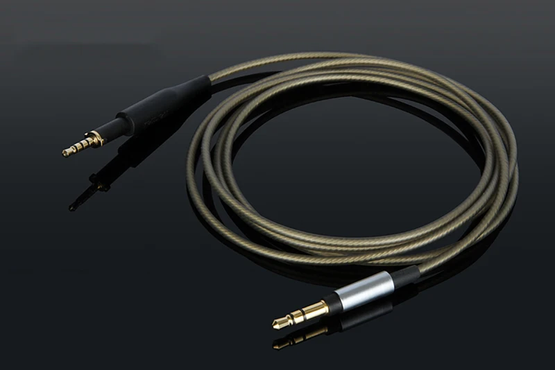 OKCSC EXK450 для K450 Сменные аудио кабели 3,5 мм Мужские наушники K451 K452 Q460 K480 посеребренные с кнопкой управления микрофоном