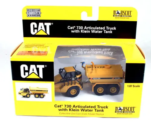 Грузовик Norscot литая модель игрушечного автомобиля 55141 Cat 730 с водяным баком Klein