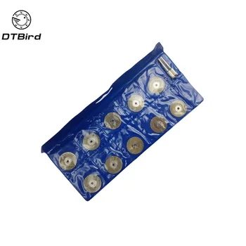 

10Pcs/set 25MM Mini Grinding Wheel Saw Blade Diamond Cutting Discs For Rotary Tools Dremel Stone Blade 2pcs Mandrels Drill Bits