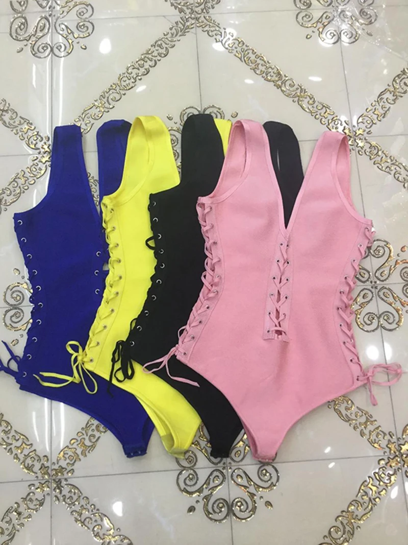 Deavogy-2016-Summer-Women-Blue-Yellow-Black-Pink-V-neck-Sexy-Bodycon-Bodysuit-