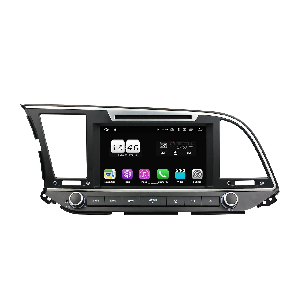 Sale Android 8.1 2GB RAM 16GB 4 core For Hyundai Elantra 2016 Car multimedia DVD Player GPS Glonass Map RDS Radio wifi 4G Bluetooth 3