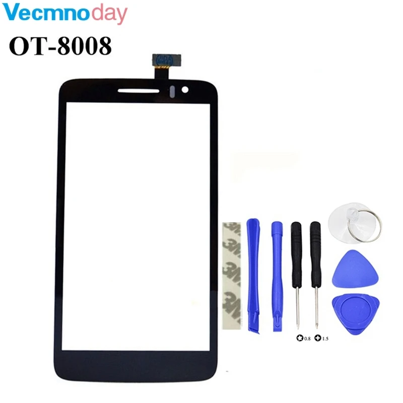 

Vecmnoday Touch Screen Digitizer For Alcatel One Touch Scribe HD OT-8008A 8008W 8008D 8008 Front Glass Sensor Panel Touchscreen