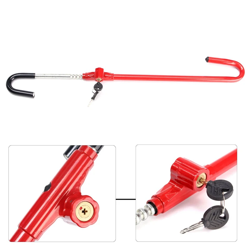 Auto Universal T Style Auto Security Steering Wheel Lock Car Anti theft Device Extra Secure With