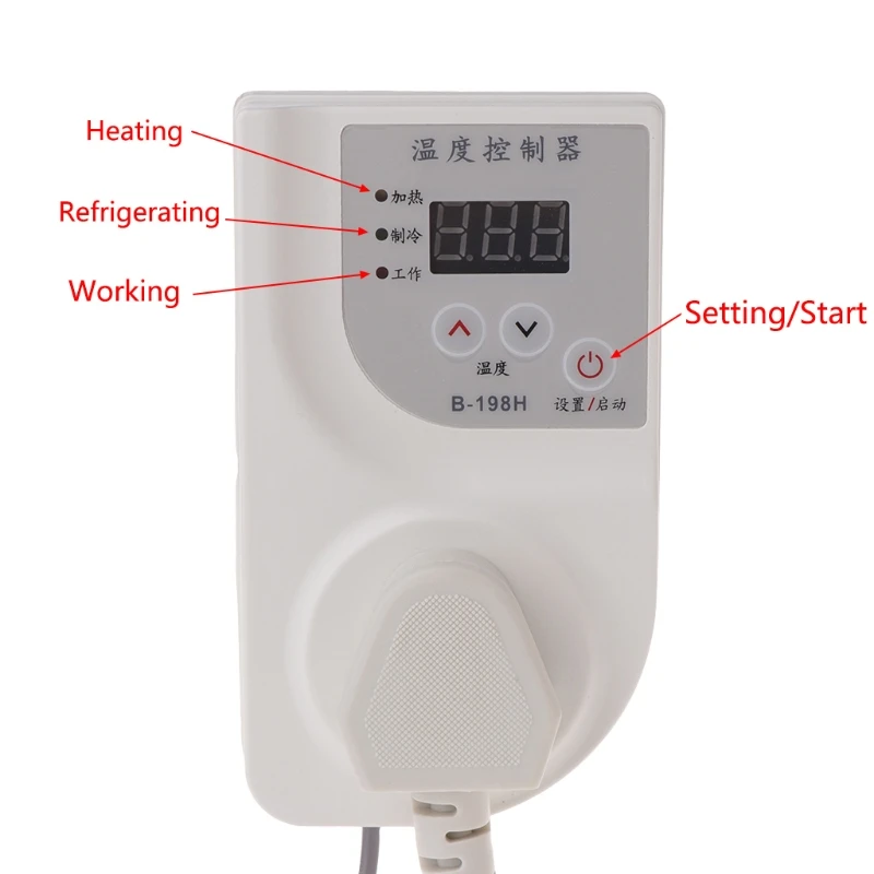

LCD Digital Thermostat Fish Tank Reptile Incubator Temperature Controller Smart Temperature Control Products Fish Aquatic Pet
