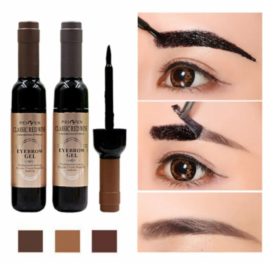

1 Pcs Eyebrow Gel Black Coffee Gray Peel Off Eye Brow Tattoo Shadow Eyebrow Gel Cosmetics Makeup for Women High Pigment Makeup