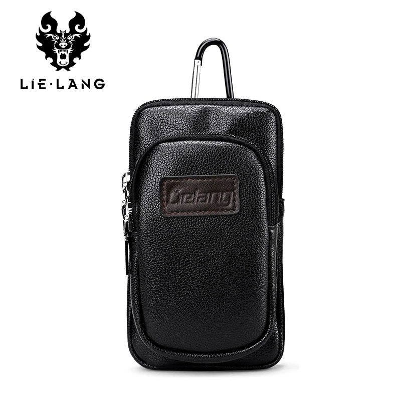 LIELANG العلامة التجارية الخصر حزم أزياء والجلود الخصر الهاتف المحمول أكياس حزمة مراوح السجائر النقي حقيبة للحمل عالية الجودة الرجال أكياس