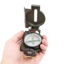 Портативный складной компас военный выживания Guider Открытый Инструмент алюминиевый сплав Компас Кемпинг туристические аксессуары DC45-2A