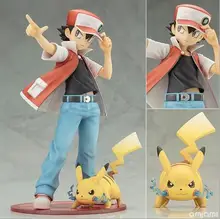 2pcs/set Cartoon Pikachu Ash ketchum pikachu Squirtle Charmander Anime Action Figure PVC toys Collection figures Collection