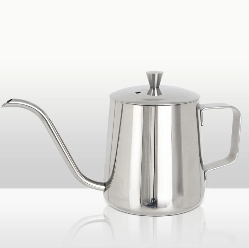 350 мл чайный горшок из нержавеющей стали, капельный кофейник, чайник с длинным носиком, чашка для дома, кухни, чайный инструмент с крышкой